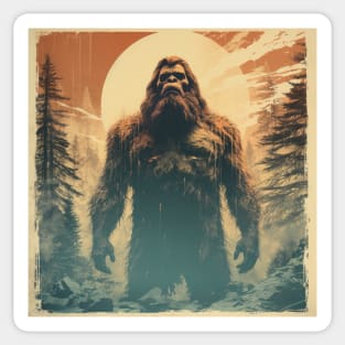 Vintage Bigfoot Sasquatch Yowie Sticker